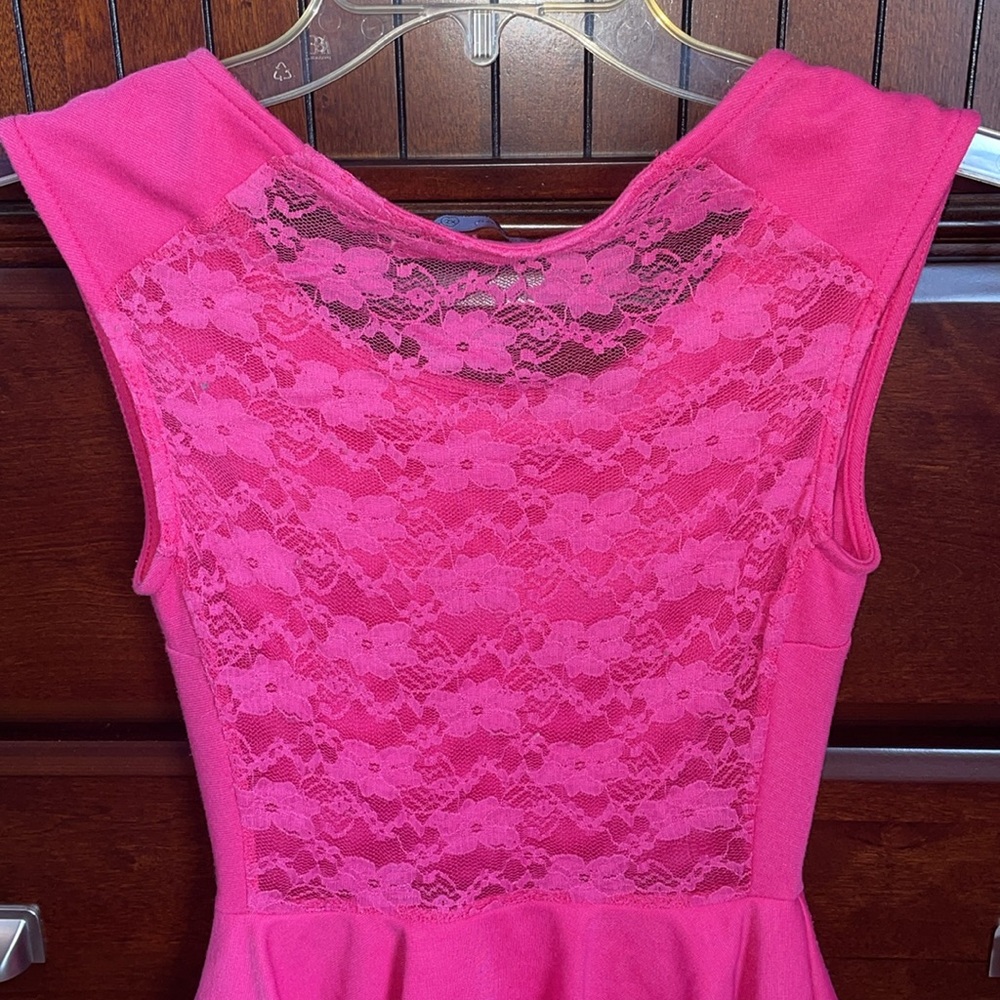 🌺Fuchsia🌺 Pink Peplum Dress - Picture 3 of 5